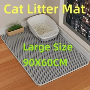 Haustier Katzenstreu Matte Wasserdicht Doppellagig Streu Falle Sauber Pad für Katzen-